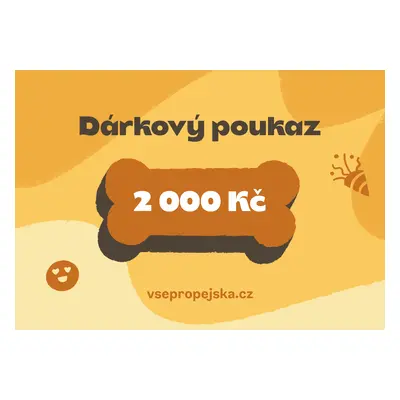 Vsepropejska Gift dárkový poukaz Typ: 2000 Kč