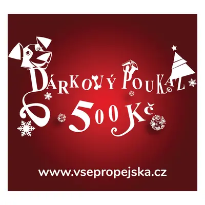 Vsepropejska Červený dárkový poukaz (elektronický) Typ: 500 Kč