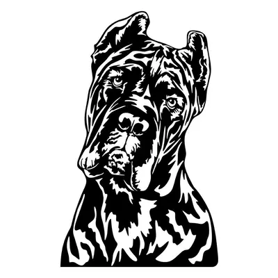 Vsepropejska Cane corso 3 dřevěná dekorace na zeď Rozměr (cm): 38 x 34