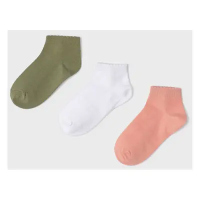 3 pack nízkých ponožek khaki MINI Mayoral