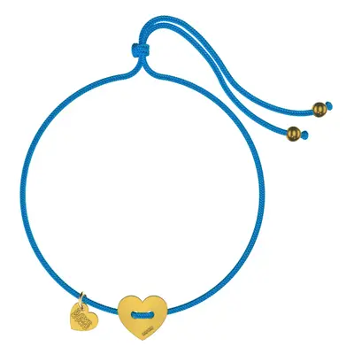 Náramek Mini Heart Blue Gold I love KUKU