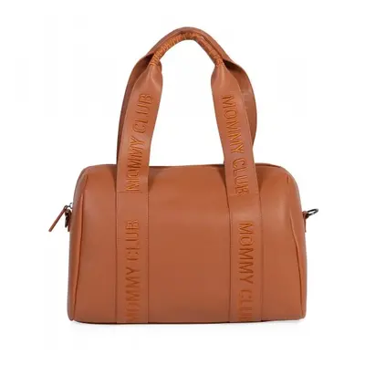 Taška Mommy Club Signature Vegan Leather Brown přebalovací Childhome