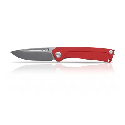 ANV Z200 - Stonewash, G10 Red, Liner Lock ANVZ200-010