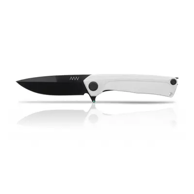 ANV Z100 - DLC Black, G10 White, Liner Lock ANVZ100-022