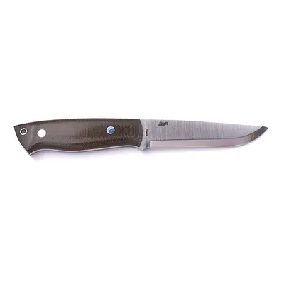 Brisa Trapper 115 Elmax Scandi Green Micarta Sheath Bushcraft 115