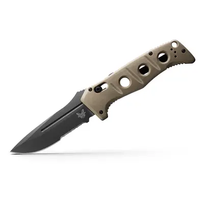 Benchmade 2750SGY-3 Auto Adamas Serrated Desert Tan G10