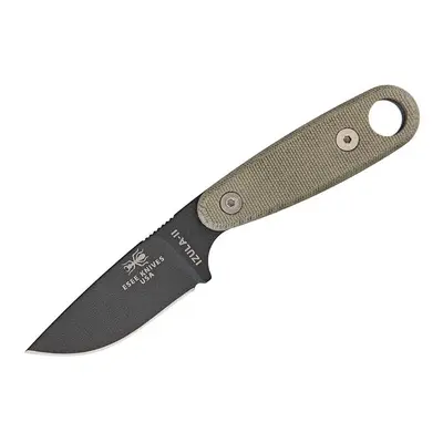 ESEE Izula II Tactical Gunsmoke 1095 Canvas Micarta, Black Sheath ESIZ2TG