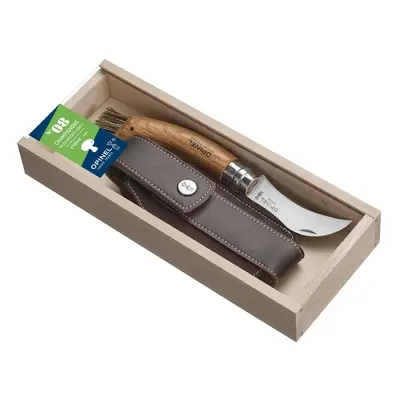 Opinel VRI N°08 001327 Houbařský + Pouzdro a drevěná krabička