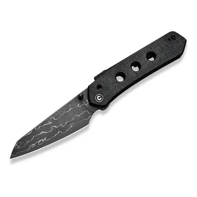 Civivi Vision FG C22036-DS2 Damascus Black Canvas Micarta