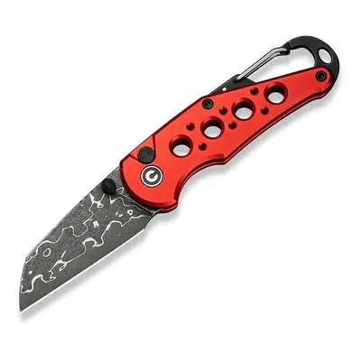 Civivi Pragma C23062B-DS1 Red Aluminum Damascus