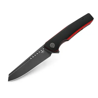 Bestech Slyther BG51C Black & Red G10 Sandvik 14C28N