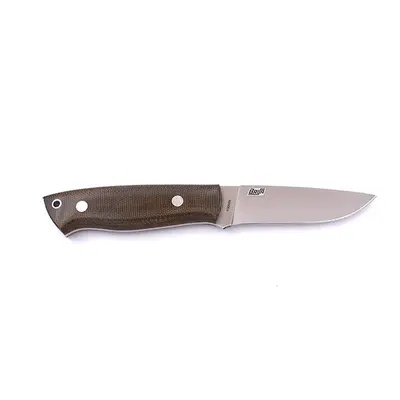 Brisa Trapper 95 N690 Flat Green Micarta Sheath Bushcraft 95