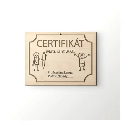 FK Certifikát - Maturant