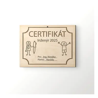 FK Certifikát - Inženýr