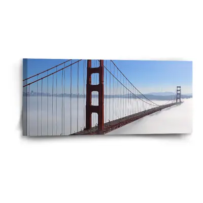 Obraz Golden Gate v mlze - 110x50 cm