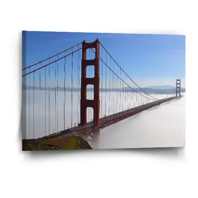 Obraz Golden Gate v mlze - 60x40 cm