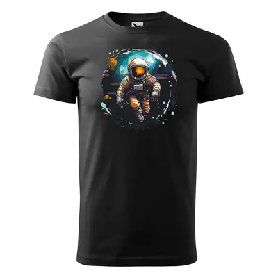 Tričko s potiskem Astronaut 1 - černé 2XL