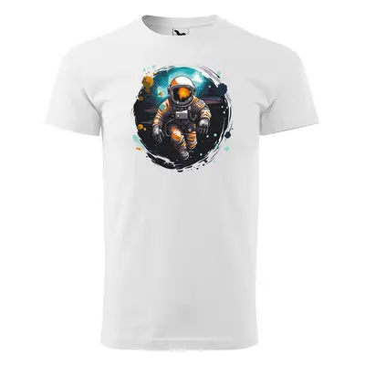 Tričko s potiskem Astronaut 1 - bílé 2XL