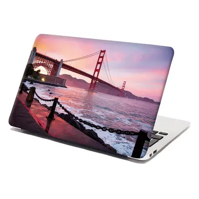 Samolepka na notebook Golden Gate - 29x20 cm