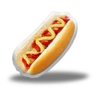 3D polštář ve tvaru Hot dog