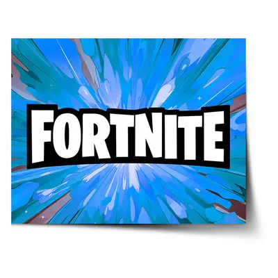 Plakát FORTNITE modrá - 120x80 cm