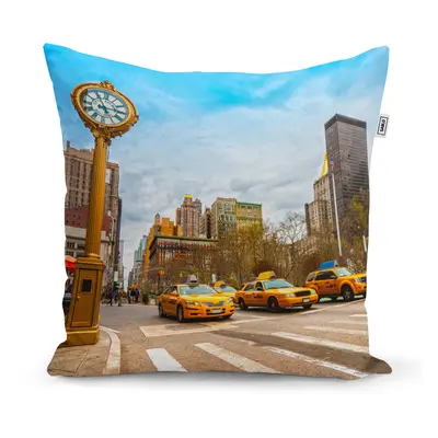 Polštář Žluté taxiky 2 - 60x60 cm