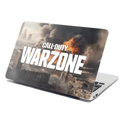 Samolepka na notebook Call of Duty Warzone - město - 29x20 cm