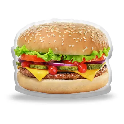 3D polštář ve tvaru Hamburger