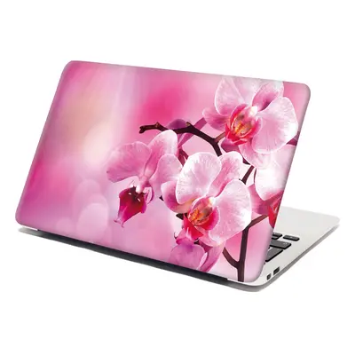 Samolepka na notebook Květy orchideje - 38x26 cm