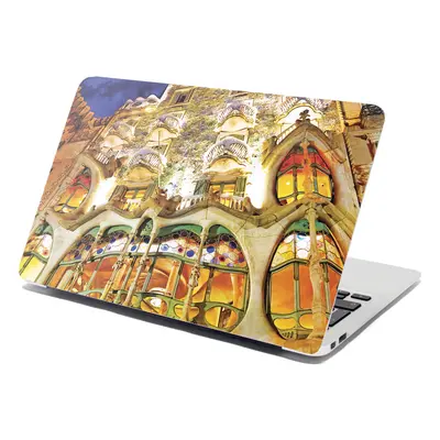 Samolepka na notebook Barcelona Gaudi Casa Batllo 1 - 38x26 cm