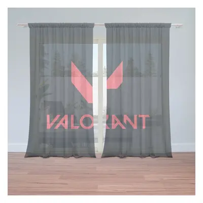 Záclony VALORANT Black: 2ks 150x250cm