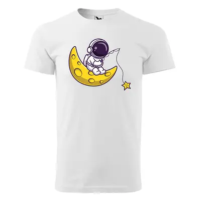 Tričko s potiskem Baby astronaut - bílé 5XL