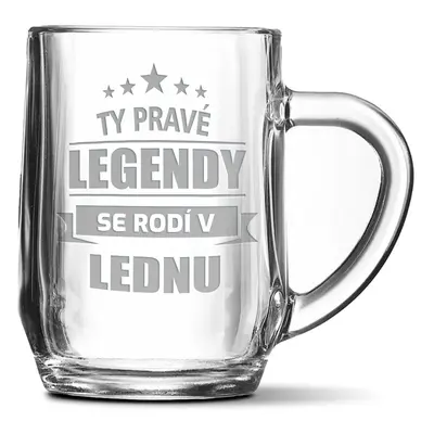 Půllitr Ty pravé legendy se rodí v lednu: 0,5