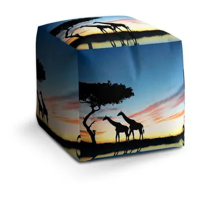 Taburet Cube Sahara: 40x40x40 cm