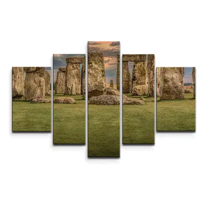 Obraz - 5-dílný Stonehenge - 125x90 cm