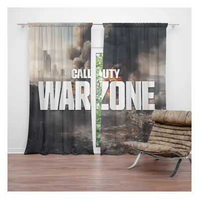 Závěs Call of Duty Warzone - město: 2ks 140x250cm