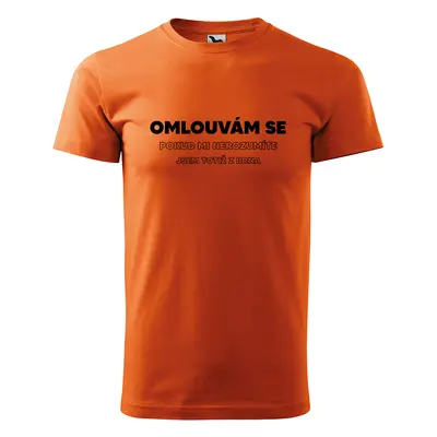 Tričko s potiskem Jsem z Brna - oranžové 3XL