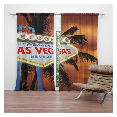 Závěs Fabulous Las Vegas: 2ks 140x250cm