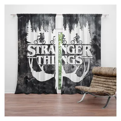 Závěs Stranger Things White: 2ks 140x250cm