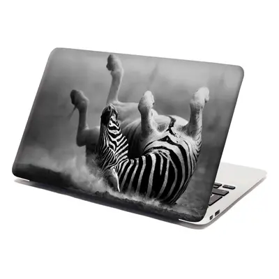 Samolepka na notebook Válející se zebra - 29x20 cm