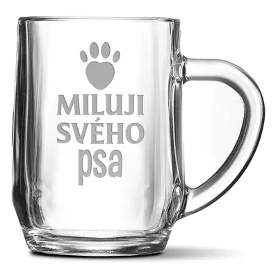 Půllitr Miluji svého psa: 0,5