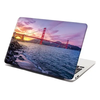 Samolepka na notebook Golden Gate 5 - 29x20 cm