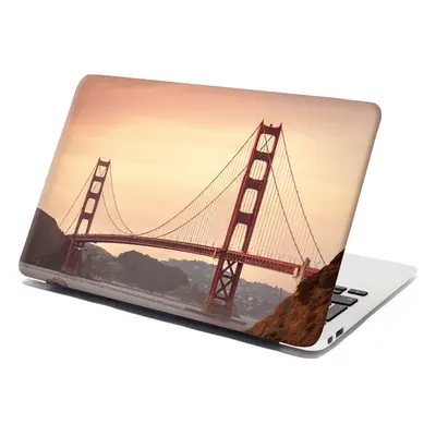 Samolepka na notebook Golden Gate 2 - 38x26 cm