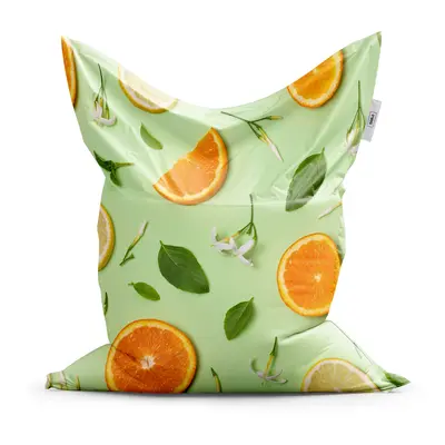 Sedací vak Classic Citrus a květ - 150x100 cm