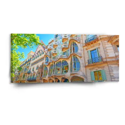 Obraz Barcelona Gaudi Casa Batllo 2 - 110x50 cm