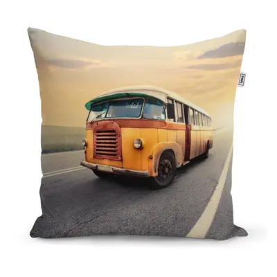 Polštář Autobus veterán - 60x60 cm