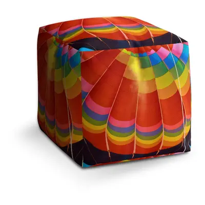 Taburet Cube Horkovzdušný balon: 40x40x40 cm