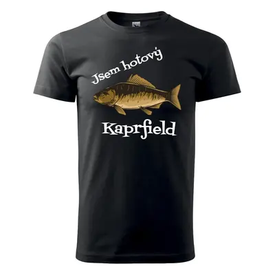 Tričko pro rybáře - Jsem hotový Kaprfield - velikost 2XL