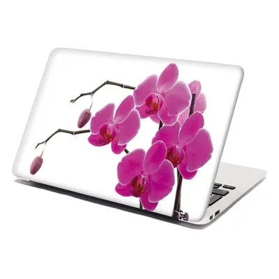 Samolepka na notebook Fialové orchideje - 38x26 cm