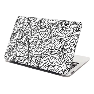 Samolepka na notebook Hvězdy mehendi - 38x26 cm